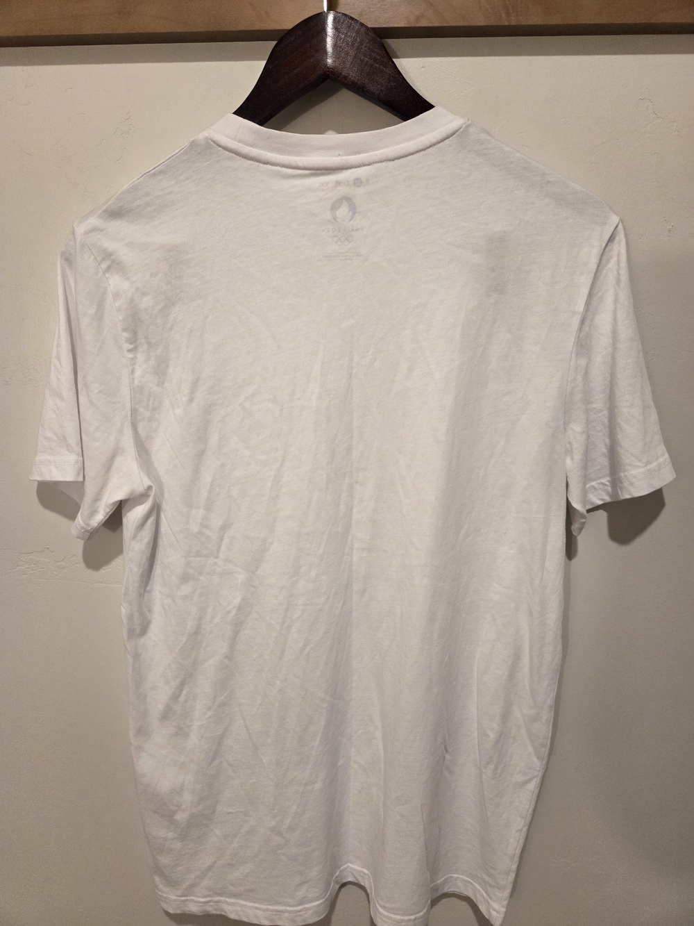 Paris 2024 White Logo Short-Sleeve Crew Tee - Picture 6 of 6